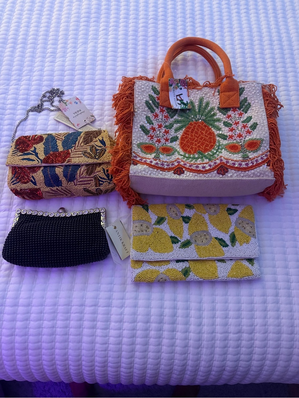 Embroidered/BeadedHandbags/Clutch Bags-Multi-Colored